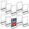 Azar Displays Black Double-Sided Clear Acrylic Frames with Accent Trim 5 W x 7 H, 10PK 152799-BLK-10PK - alternate 1